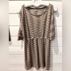 Multicolor Chevron Knit Dress - Griffin Paris size L